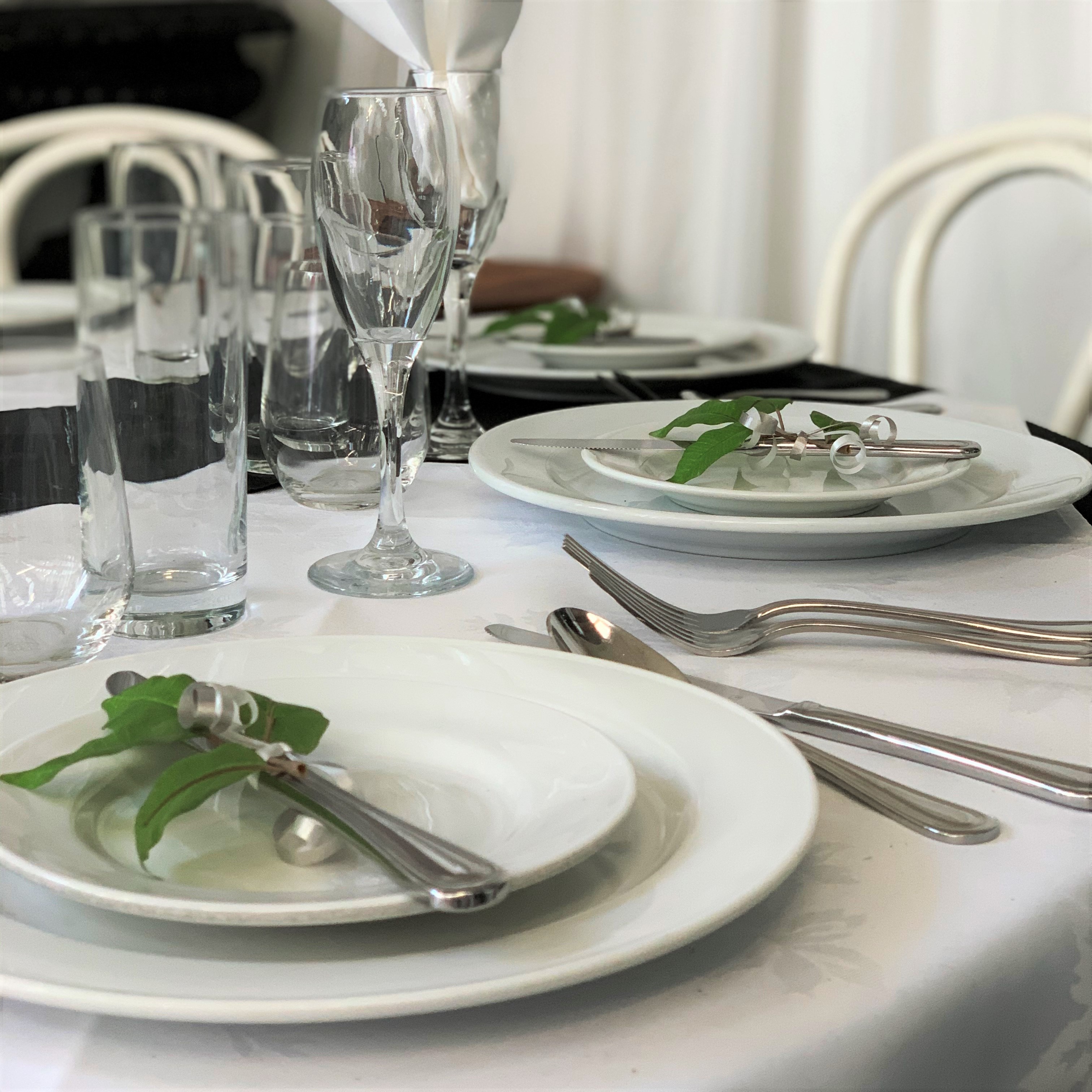 White Table Cloth and Table Linen Hire Party Hire Christchurch